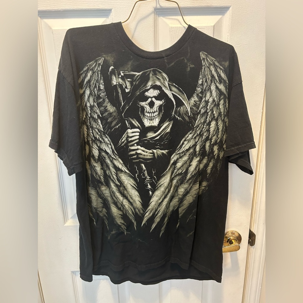Winged Grim Reaper T-shirt xl